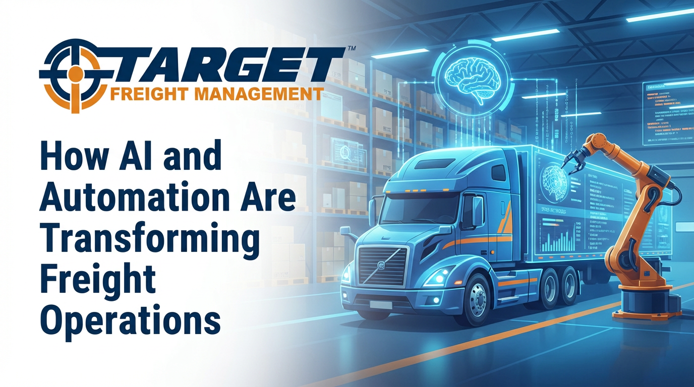 AI and automation improving freight operations through smarter quoting, real-time tracking, and predictive logistics technology at Target Freight Management