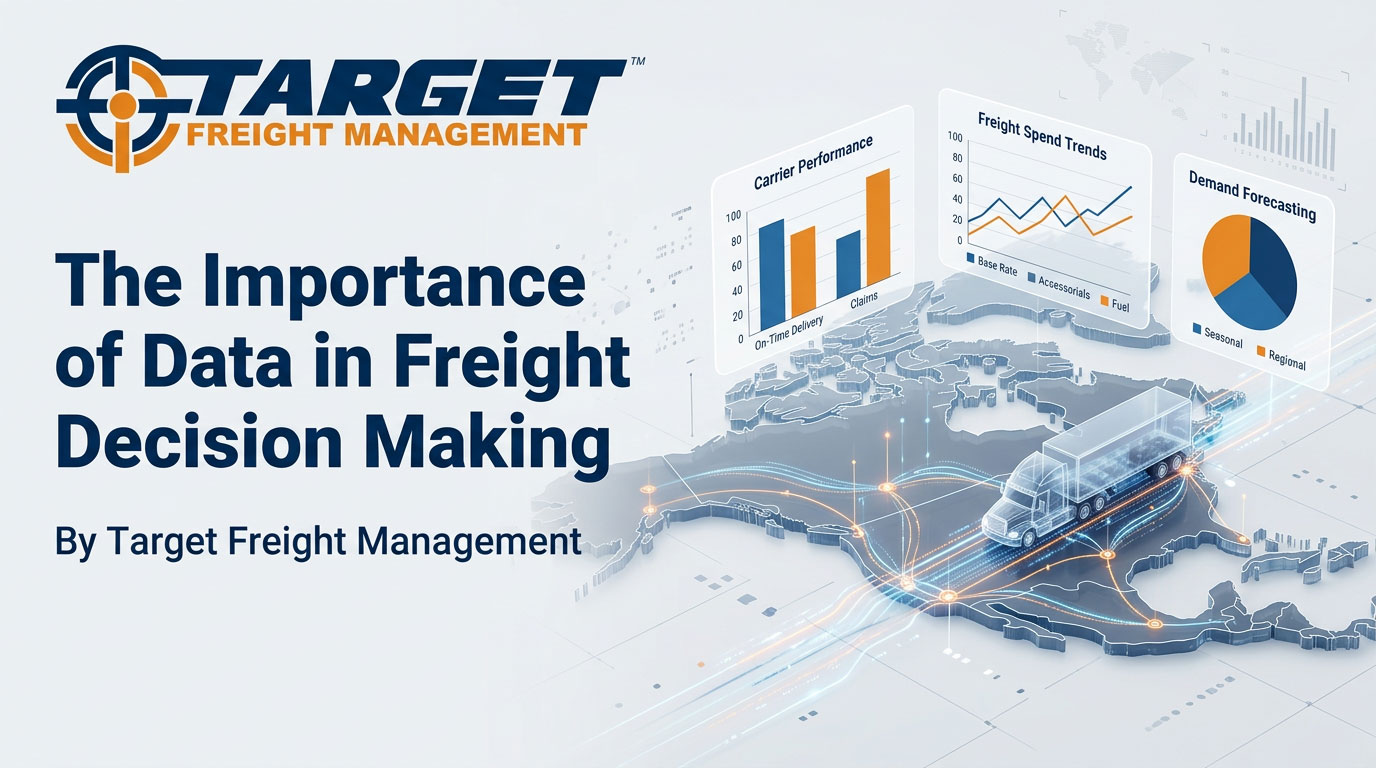 Target Freight Management using freight data and shipment analytics to improve logistics performance and decision making